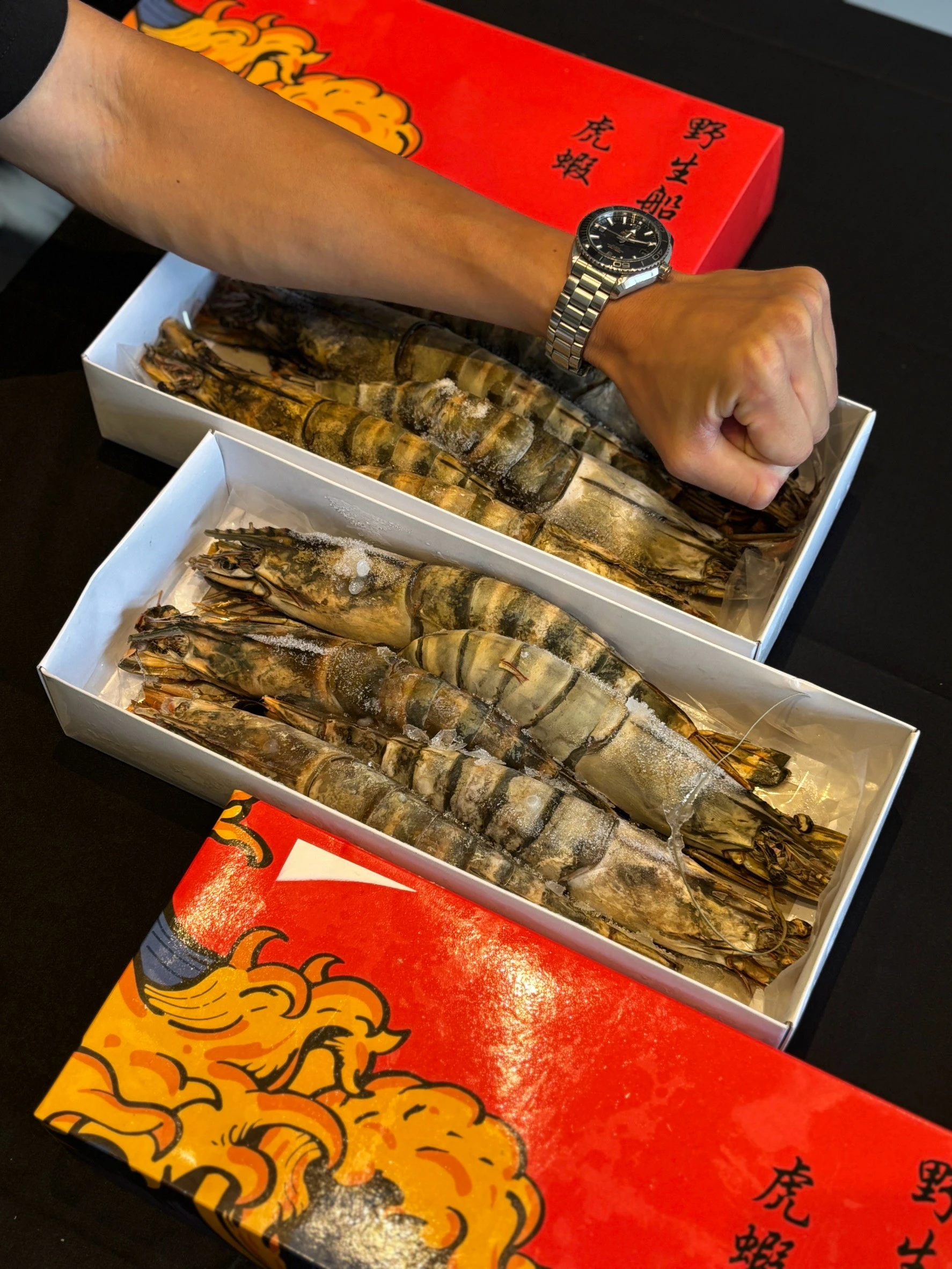 【賣肉男子】印尼巨大海虎蝦禮盒裝／1公斤／999$超商免運／禮盒／海虎蝦／烤煮蒸／方便料理／台南賣肉男子