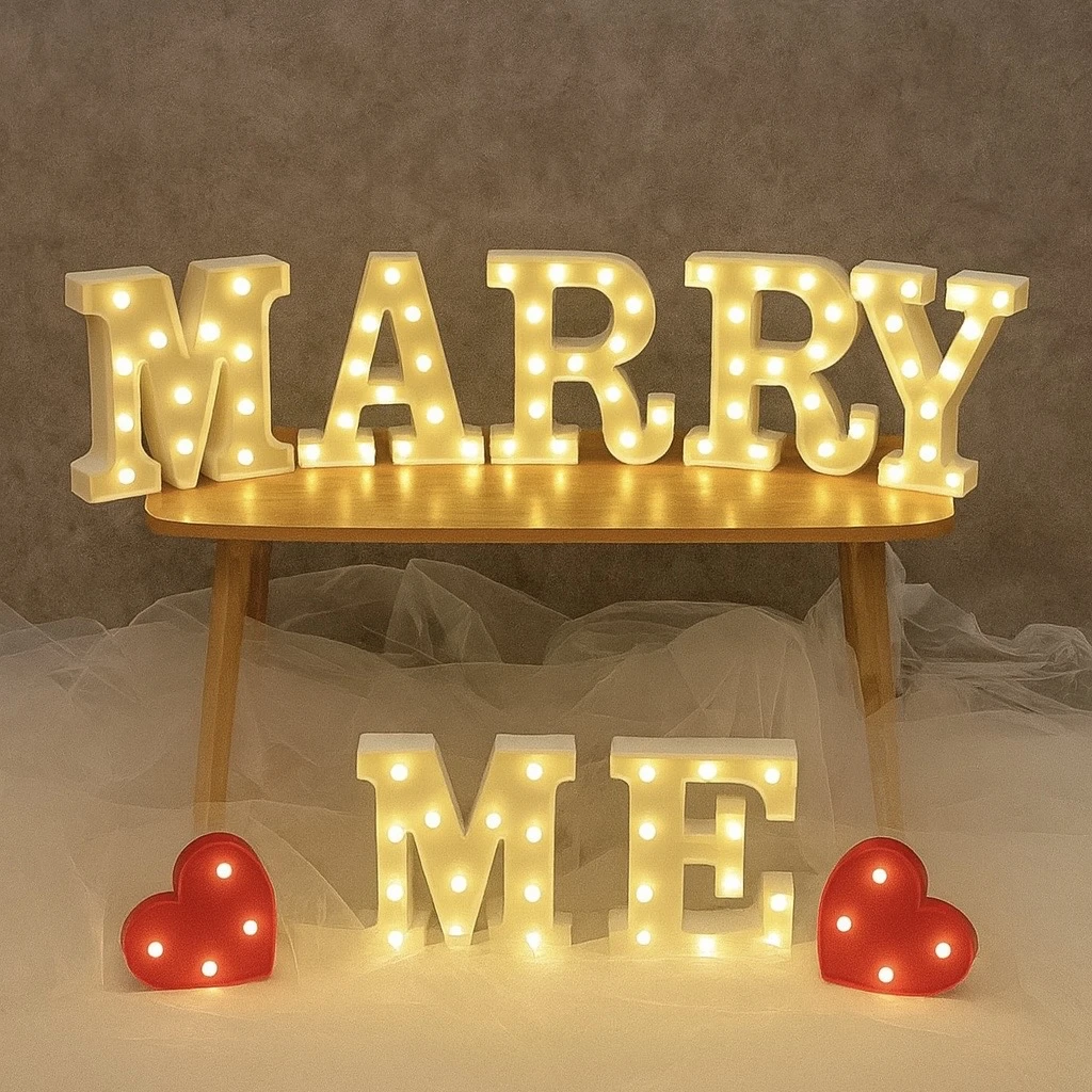 MarryMe燈殼字