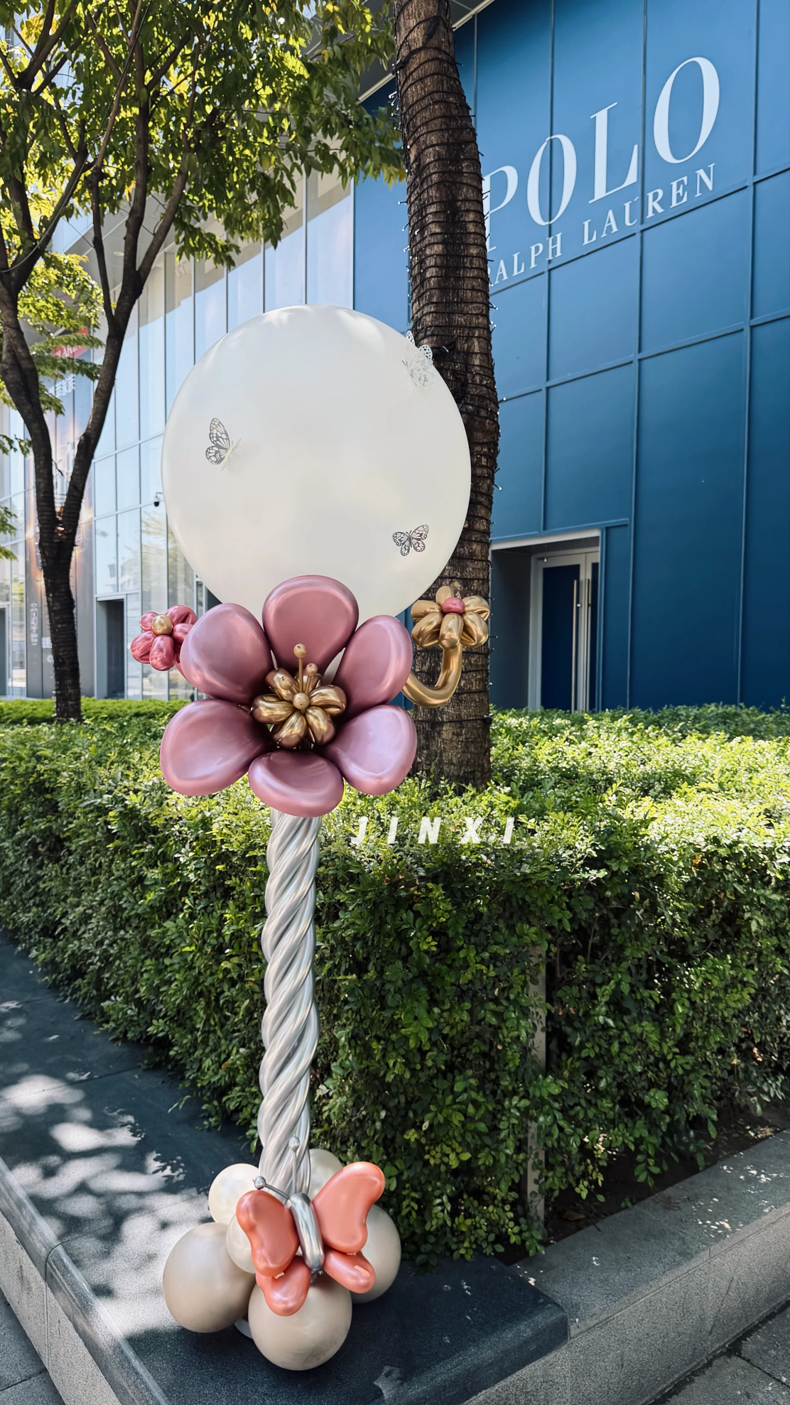 氣球花立柱