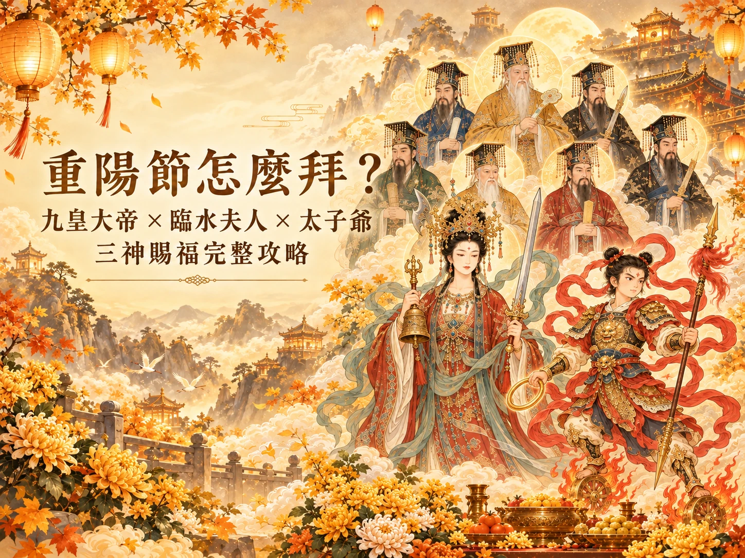 重陽節三神同慶｜祈福補運懶人包