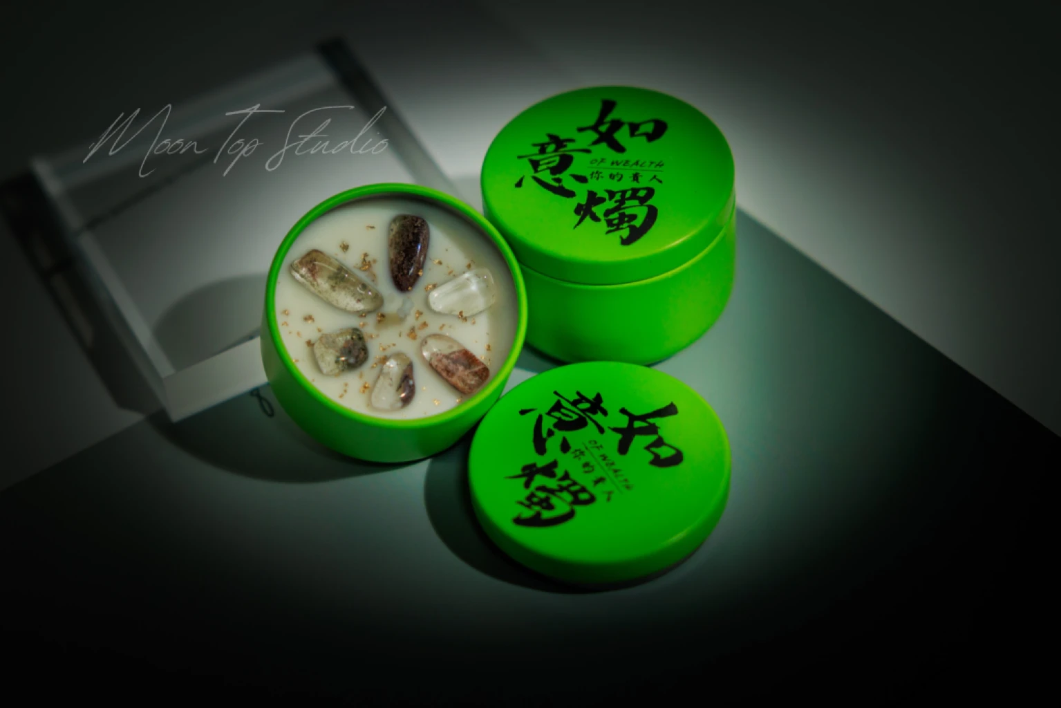 手工金箔水晶如意燭(幽靈款)