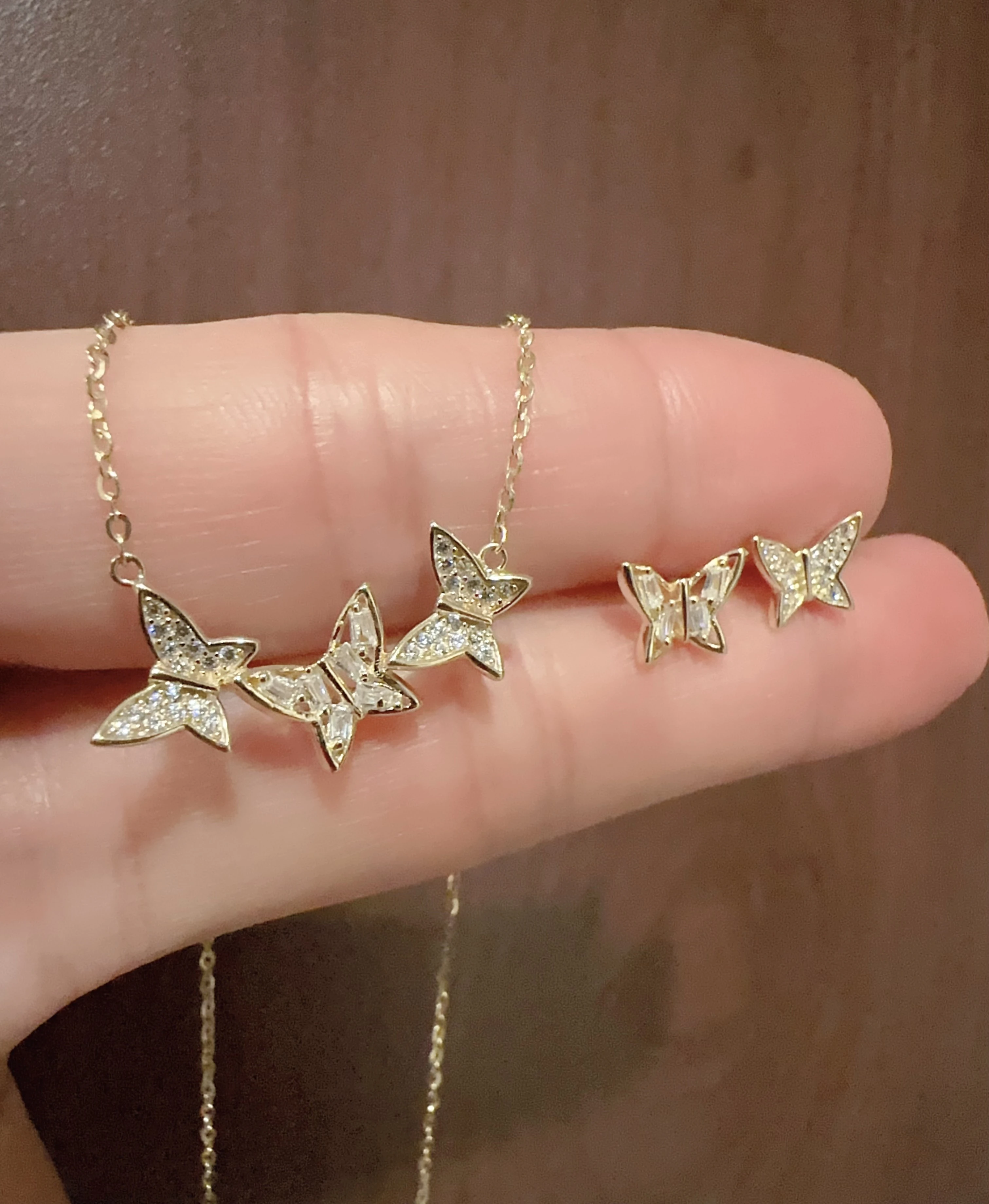 S925純銀 繁星星閃耀鎖骨套鍊/電鍍純銀