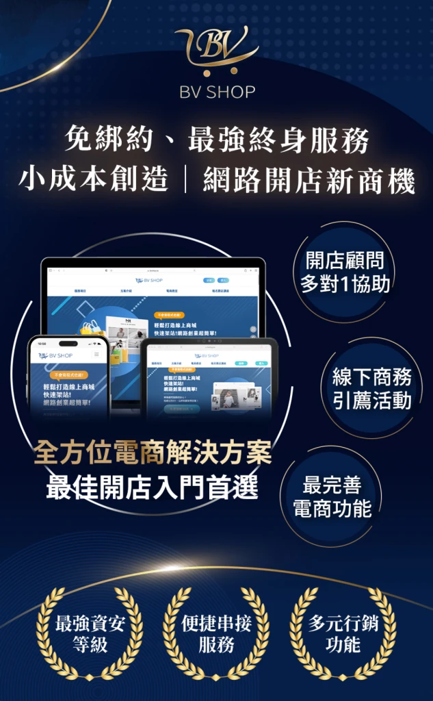 BV SHOP 系統現場抵扣券