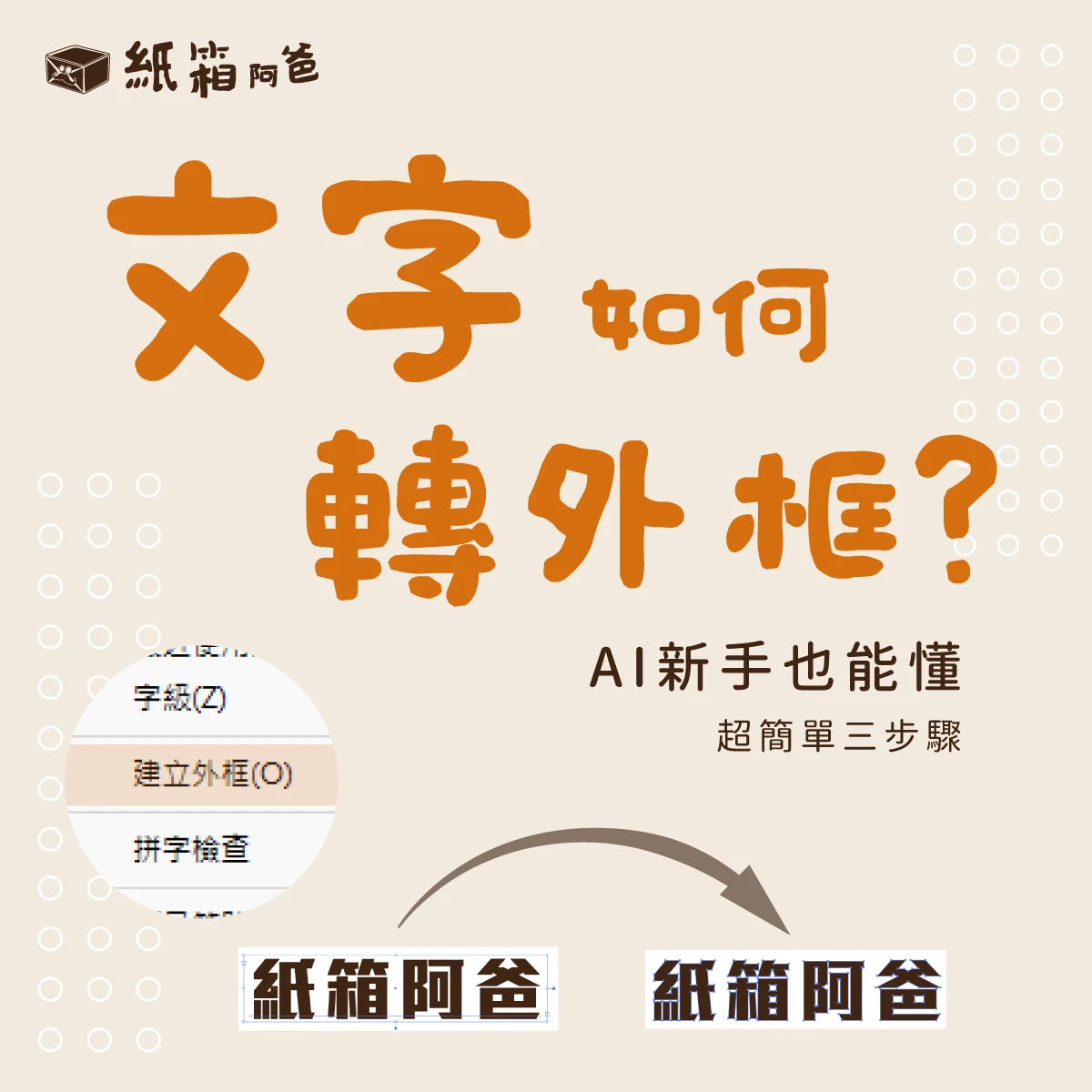 【知識小教室】文字轉外框