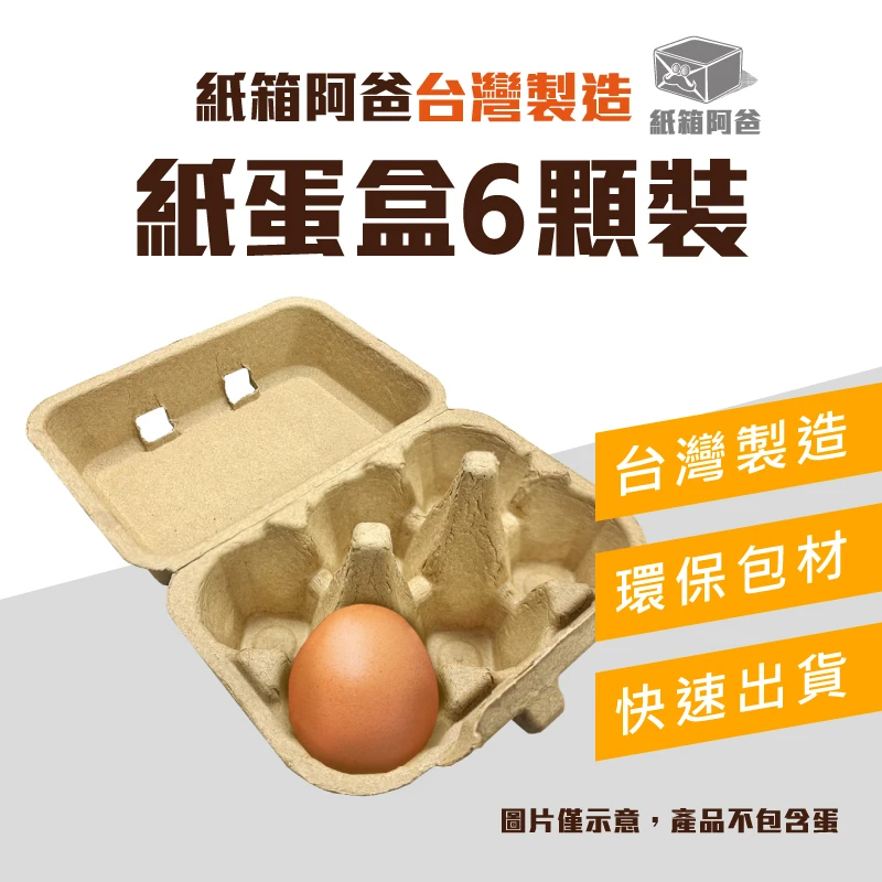 現貨厚磅紙蛋盒 6顆裝