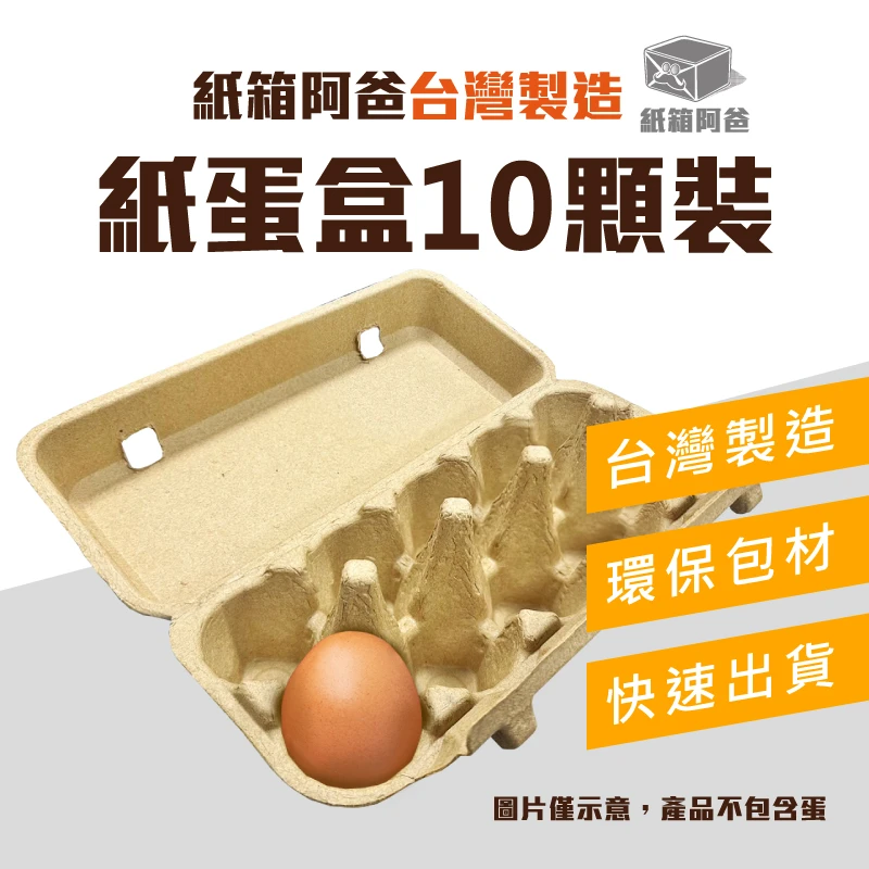 現貨厚磅紙蛋盒 10顆裝