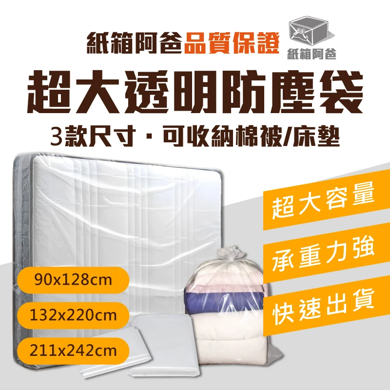 現貨透明防塵袋