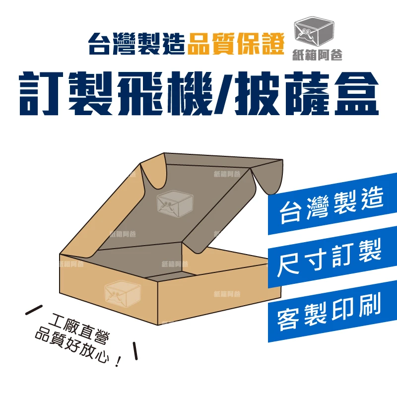 訂製披薩盒/飛機盒