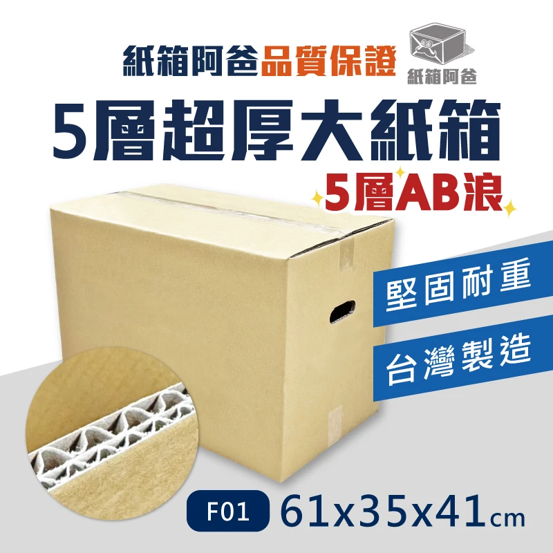 現貨5層厚紙箱 F01