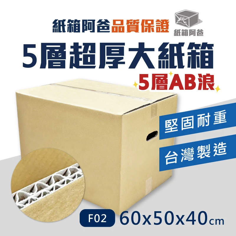 現貨5層厚紙箱 F02