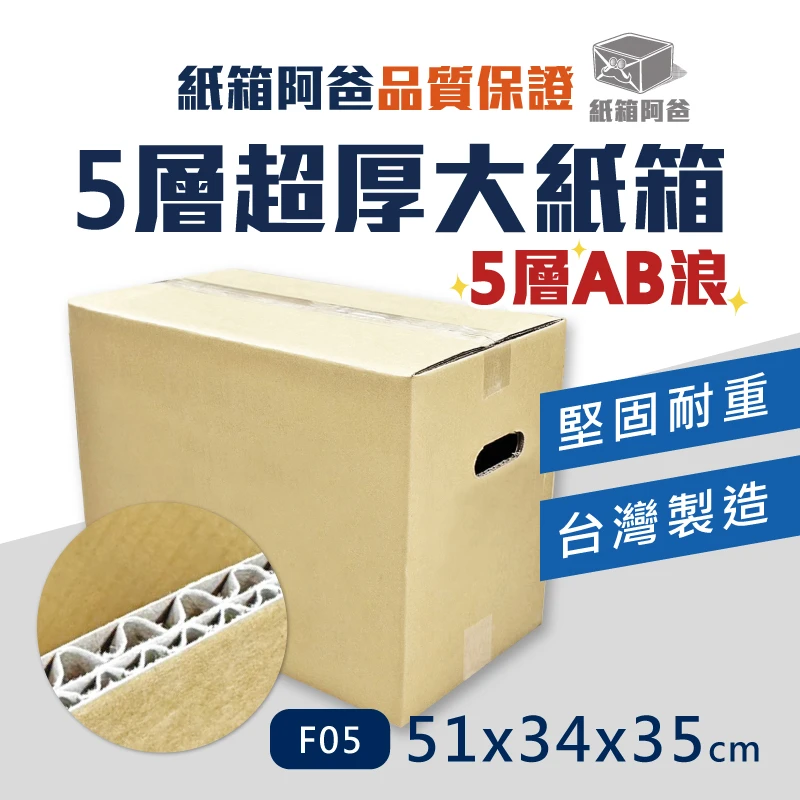 現貨5層厚紙箱 F05