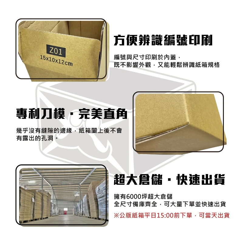 拉鍊紙箱Z02 21x12x15cm | 紙箱阿爸| 一站購足所有包裝材料