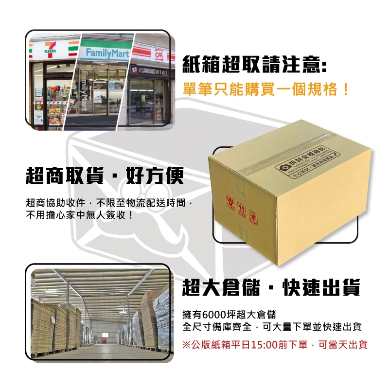 現貨紙箱超取賣場