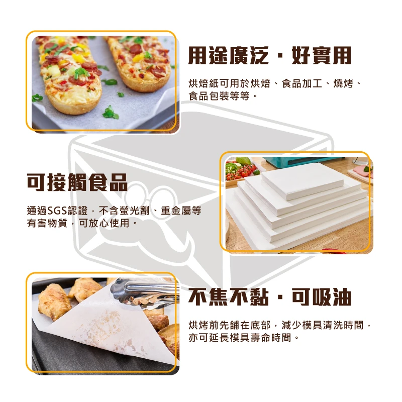 現貨耐熱吸油烘焙紙
