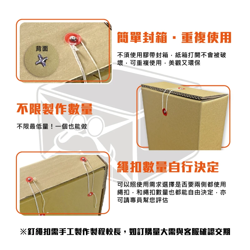 客製紙箱+繩扣