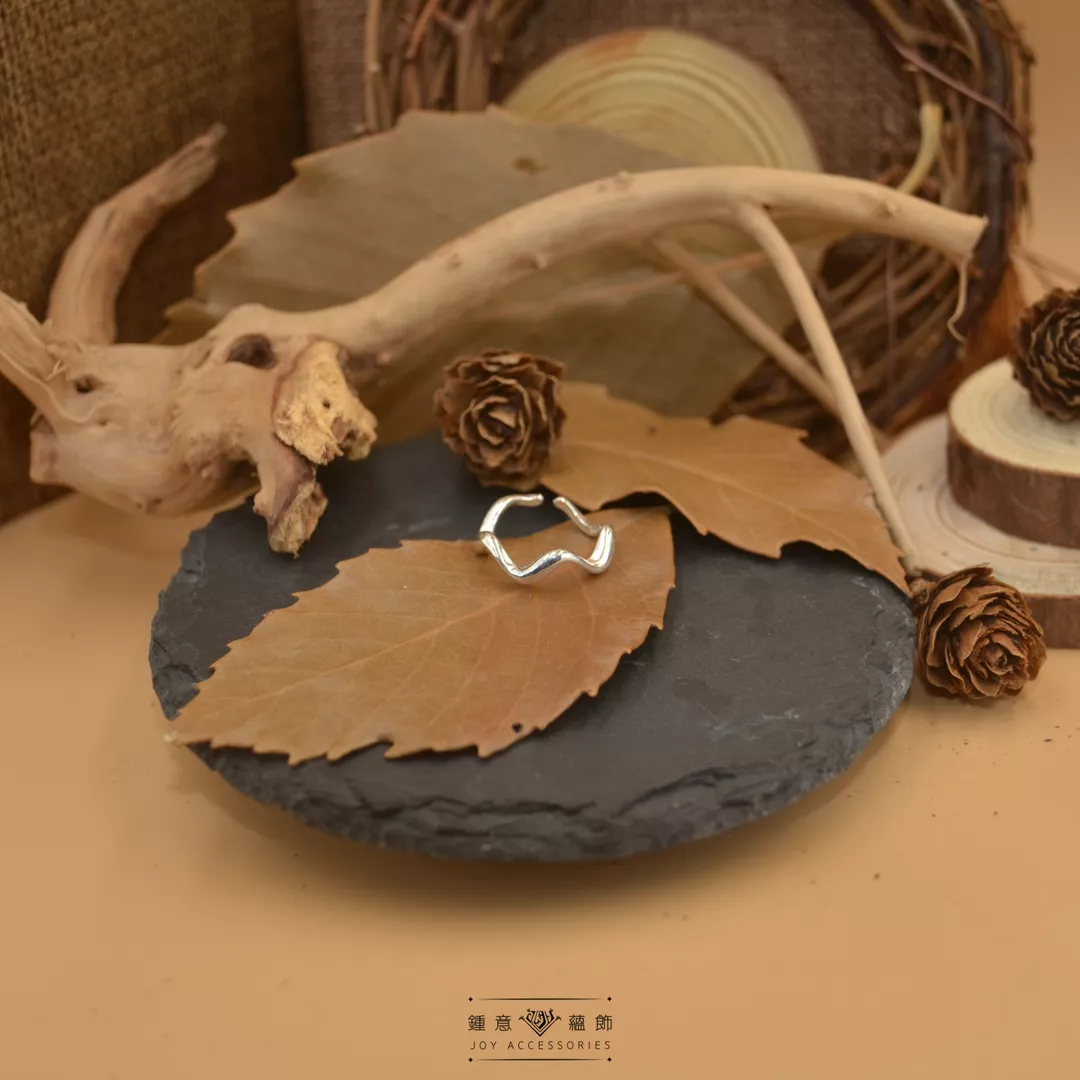 S925純銀．波浪紋戒指 ╳ 活圍