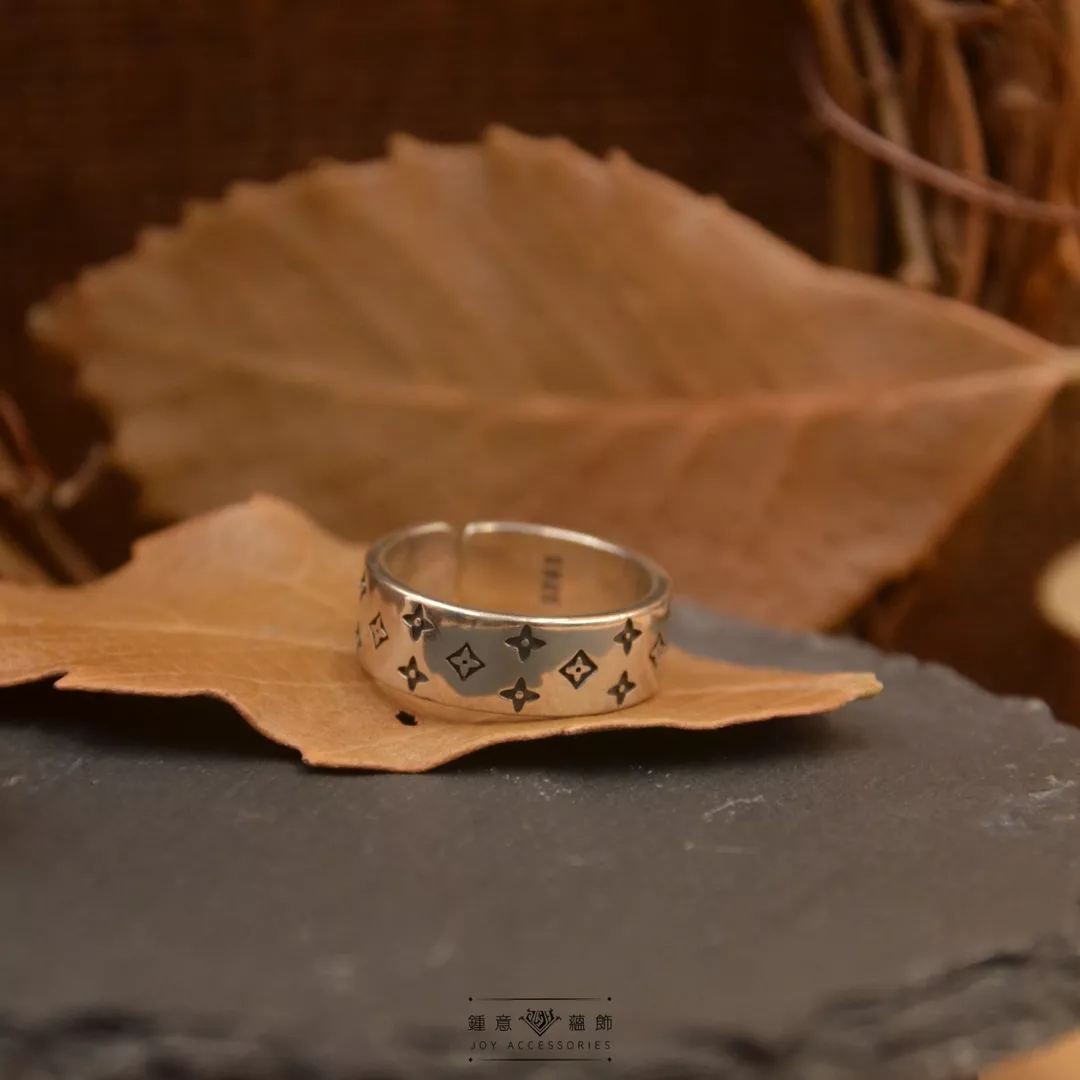 S925純銀．星星花紋戒指 ╳ 活圍