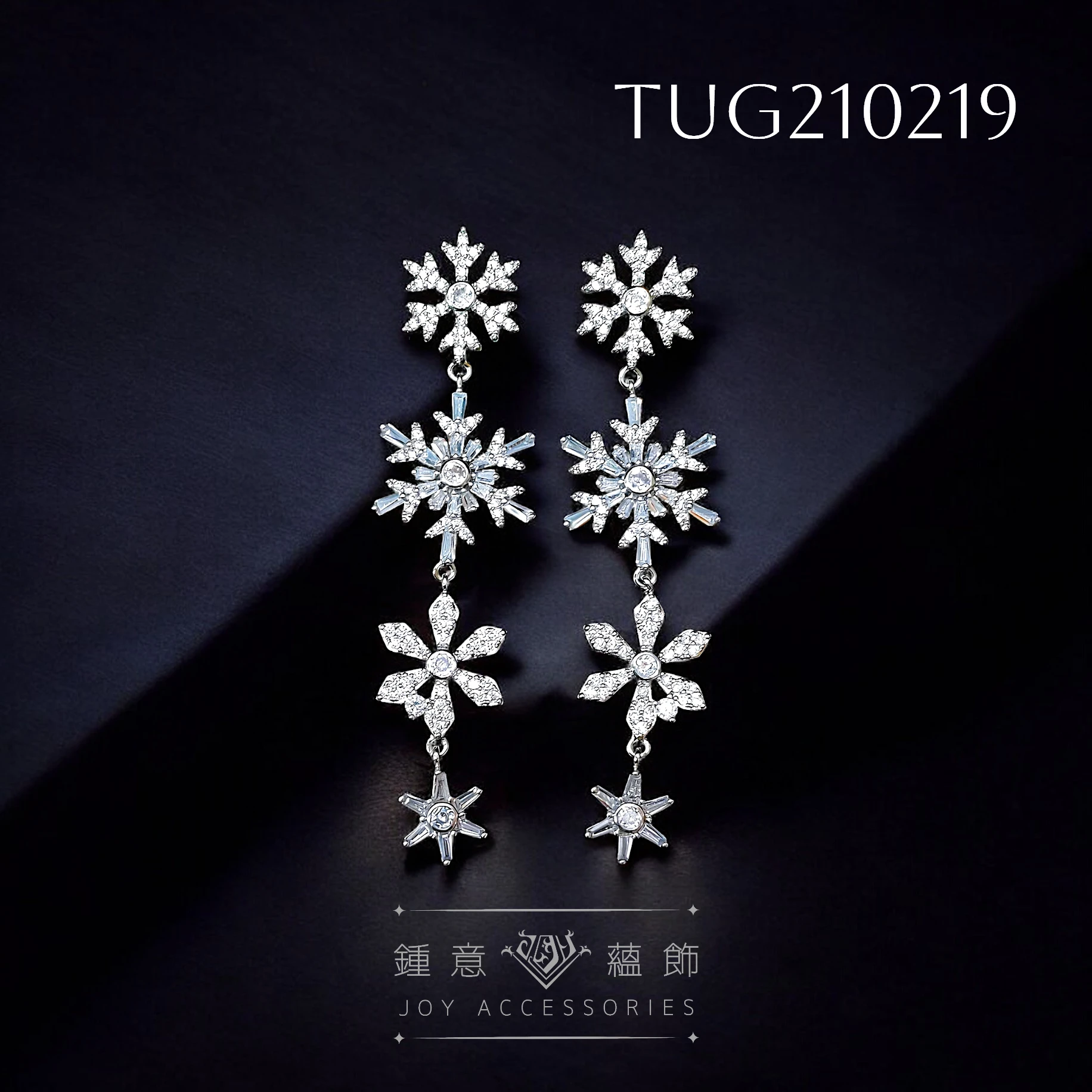 顏色-純淨白/白金底 重工藝耳環