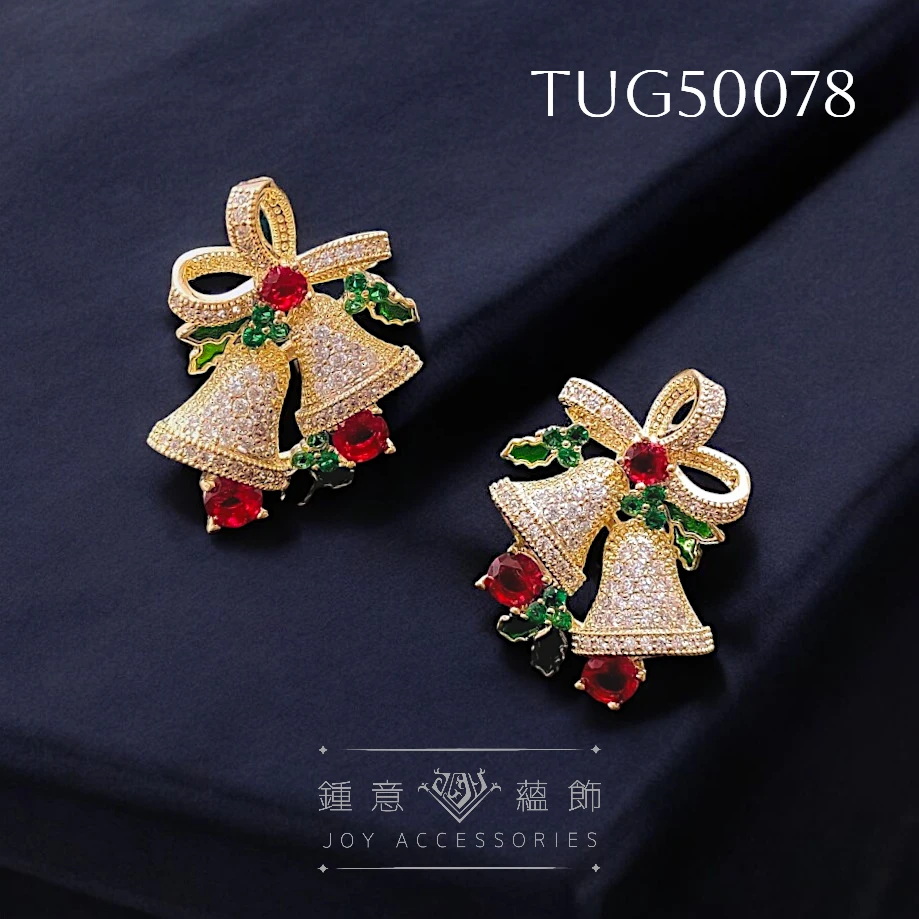 顏色-紅/14K底 重工藝耳環 耳針