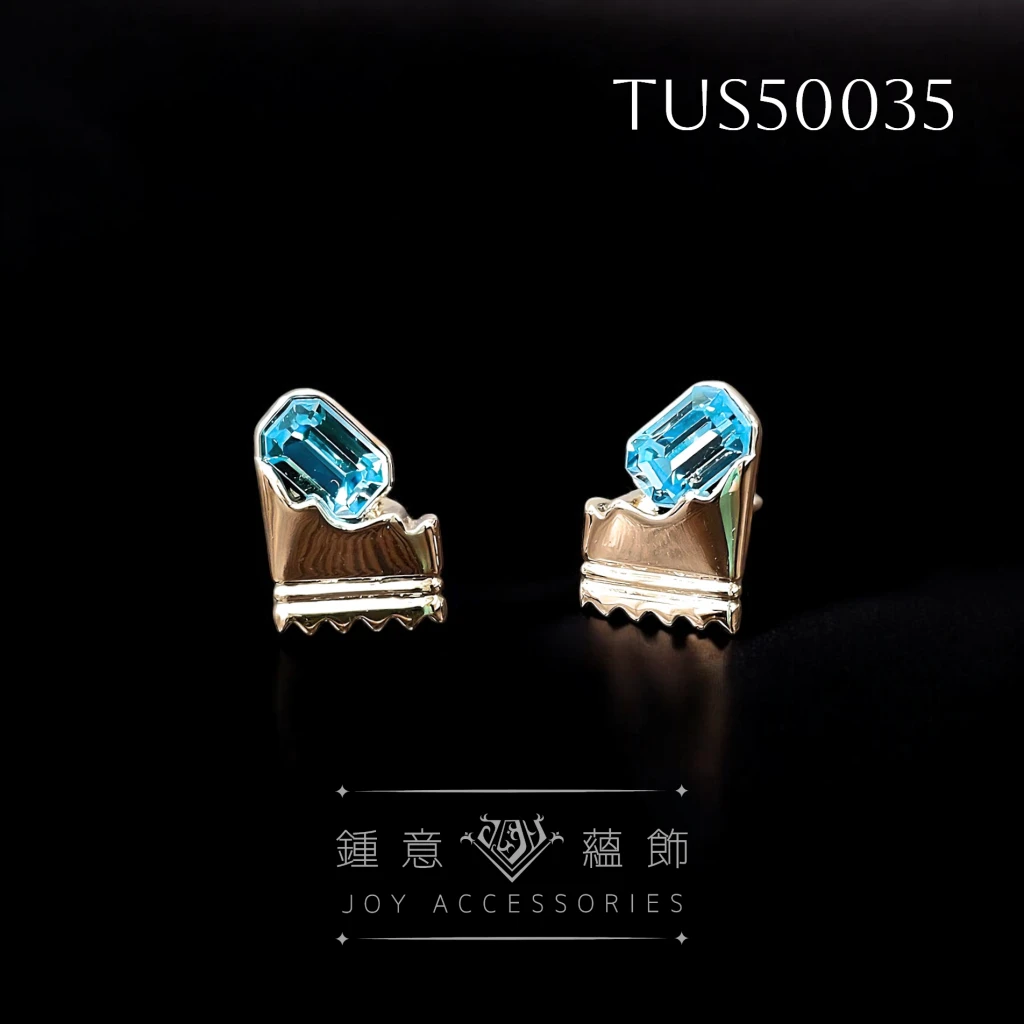 [小巧精品] 甜蜜蜜糖果耳環 ╳ 維也納頂級工藝水晶 ╳ 貼耳 耳針