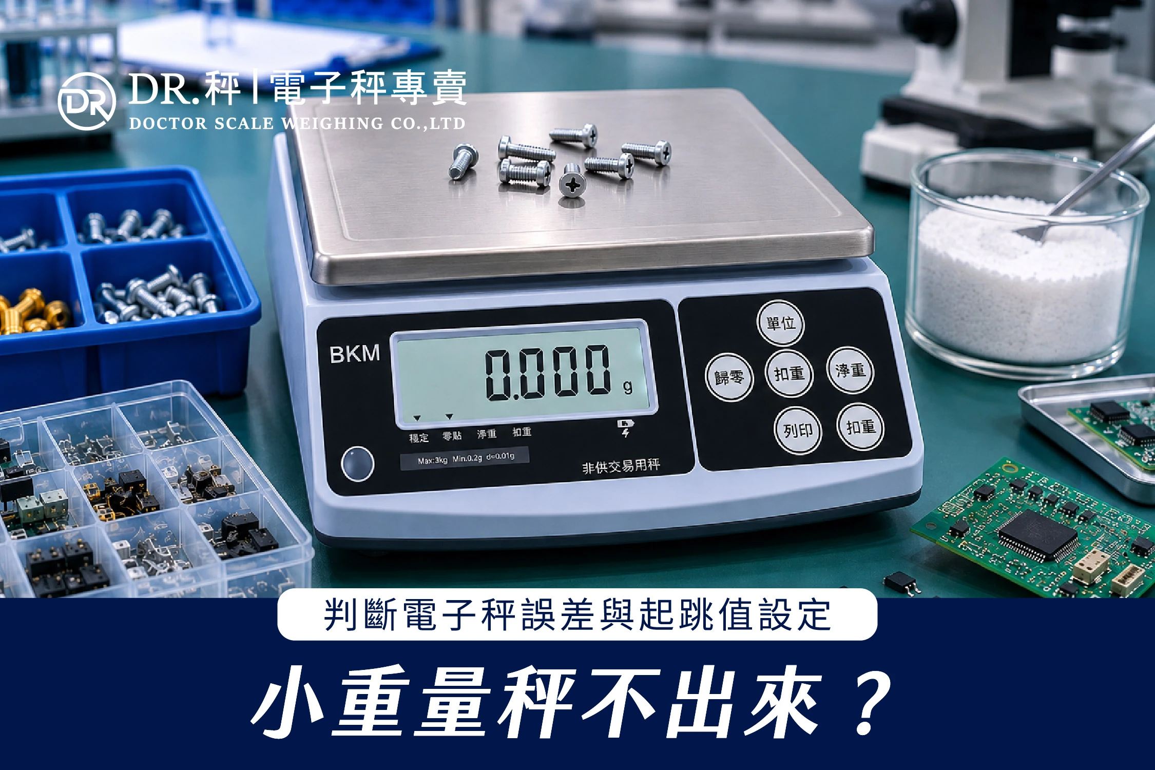 小重量秤不出來？專家教你如何判斷電子秤誤差與起跳值設定