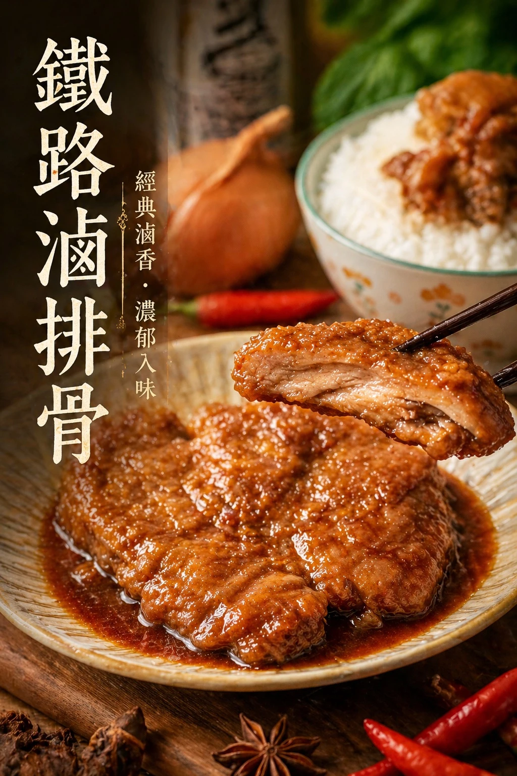 鐵路滷排骨100g/片