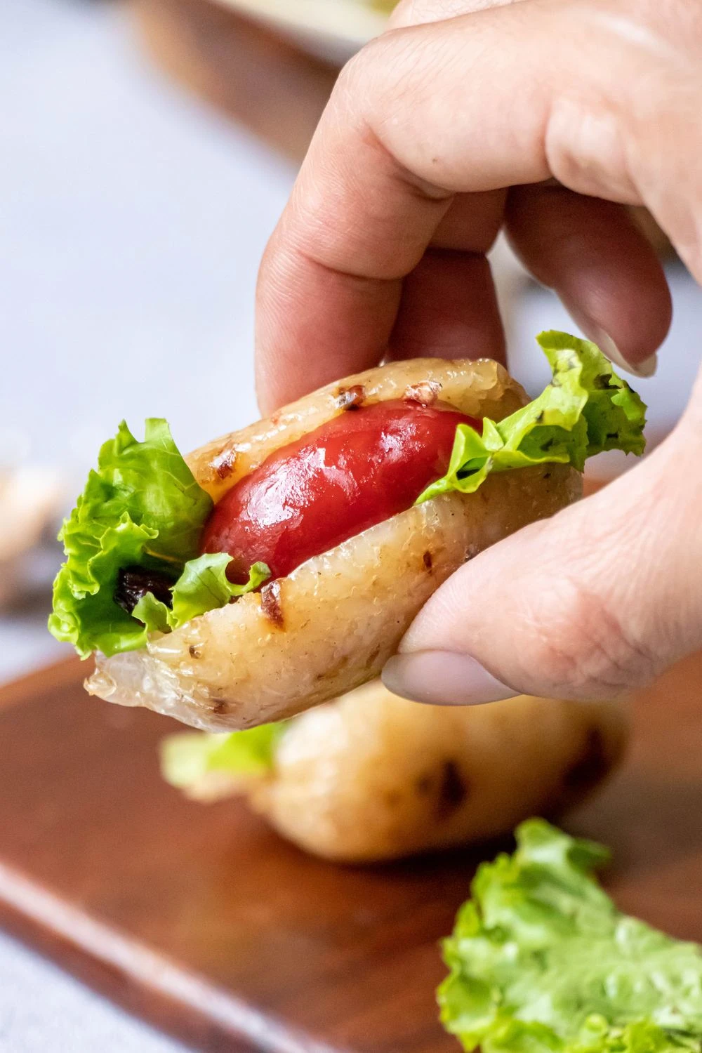 三聲買 一口原味糯米腸 迷你大腸包小腸吃法