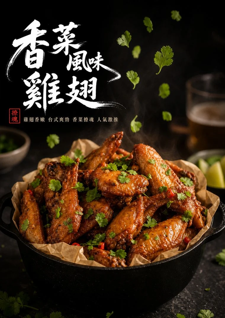 三聲買 香菜風味雞翅 冷凍雞肉氣炸鍋料理
