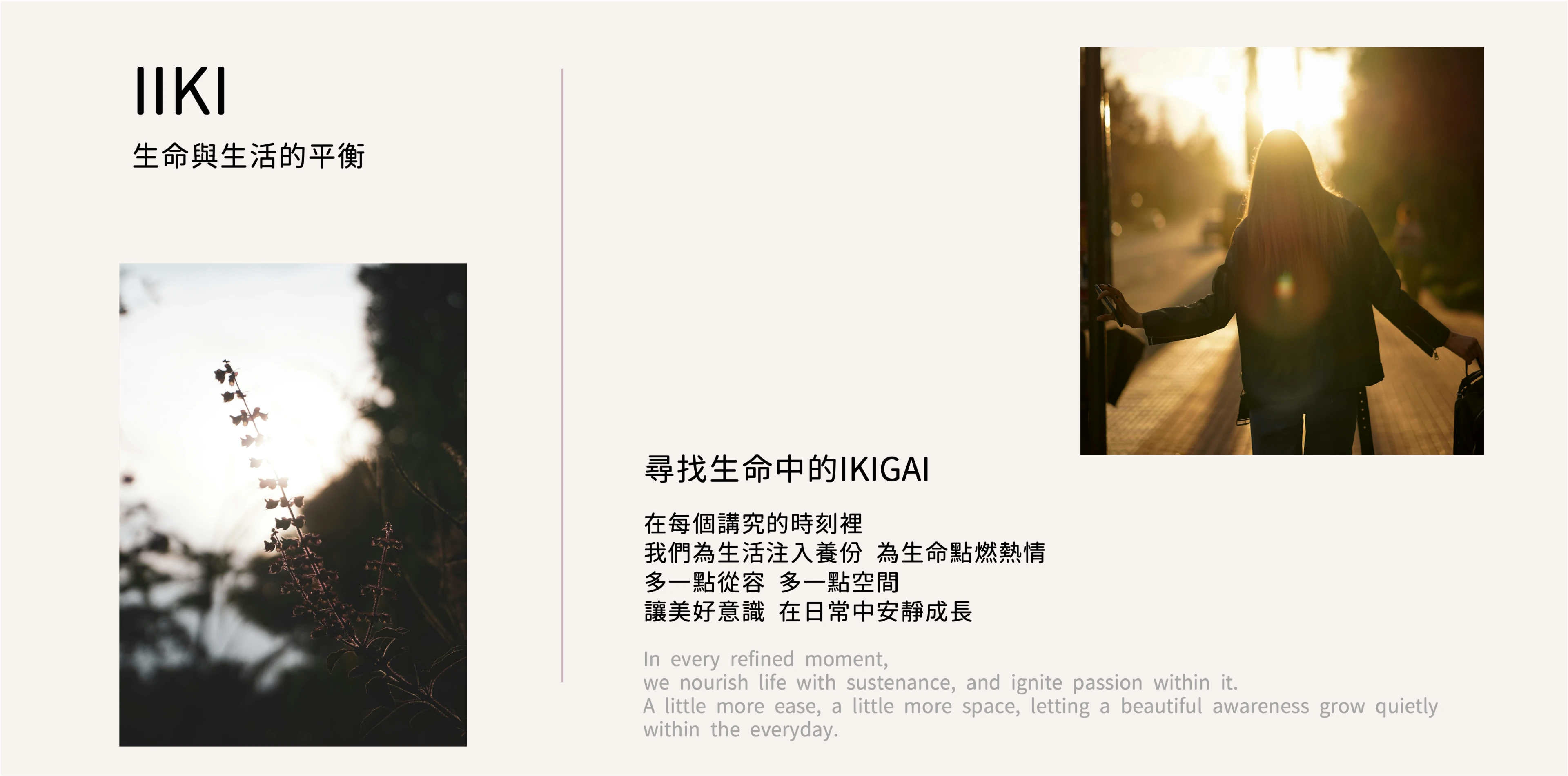 關於IIKI的IKIGAI哲學