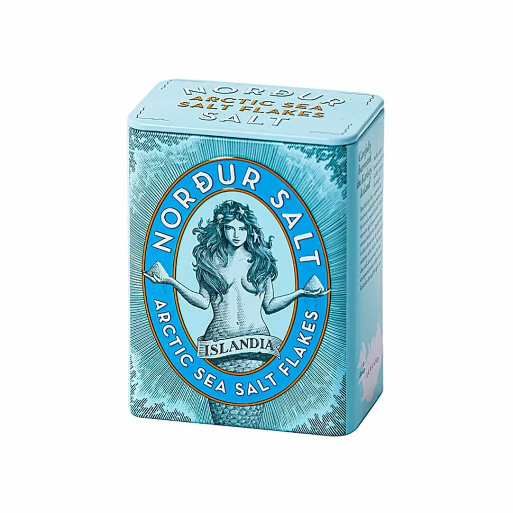 冰島｜NORDUR｜冰島女神海鹽片-原味125g(限量鐵盒精裝)
