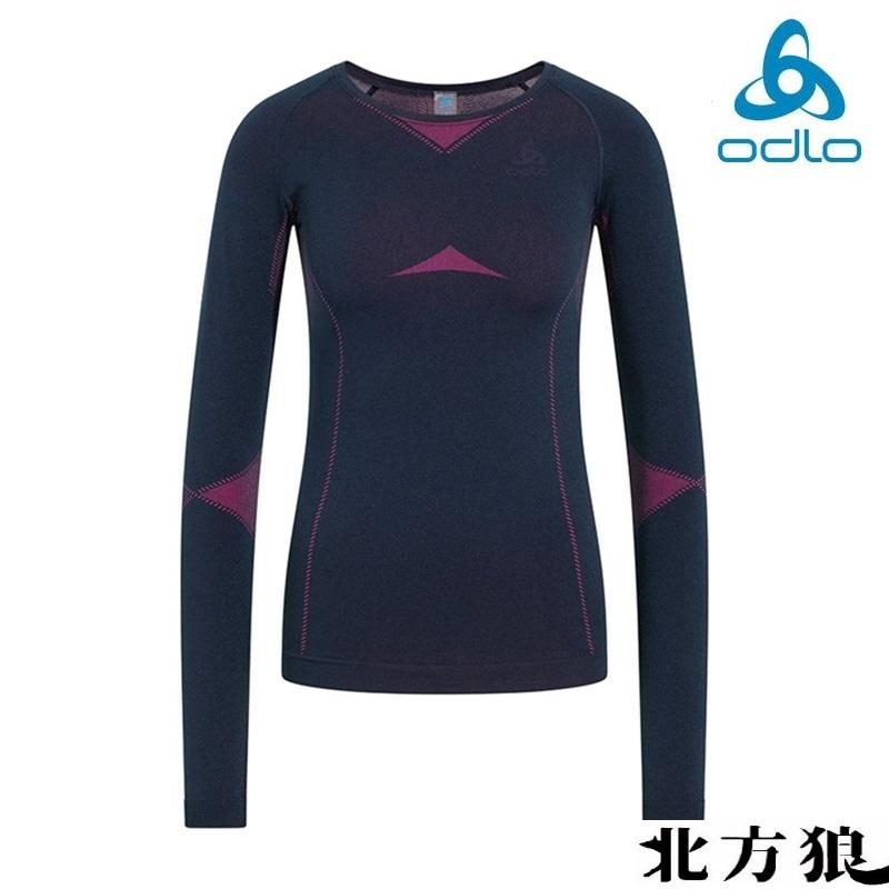 ODLO 女 基礎運動保暖型圓領上衣 [北方狼] 195791