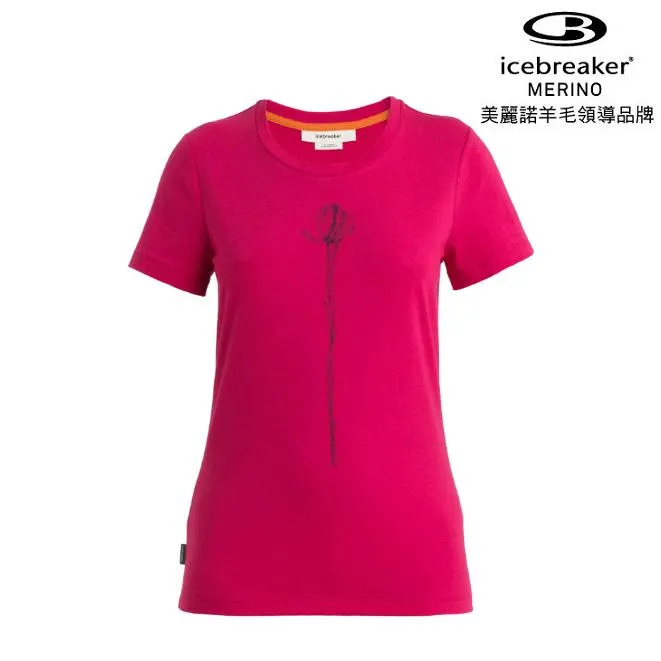 icebreaker 女短袖 Central 圓領短袖上衣 含苞待放 JN160 56U2 7折優惠