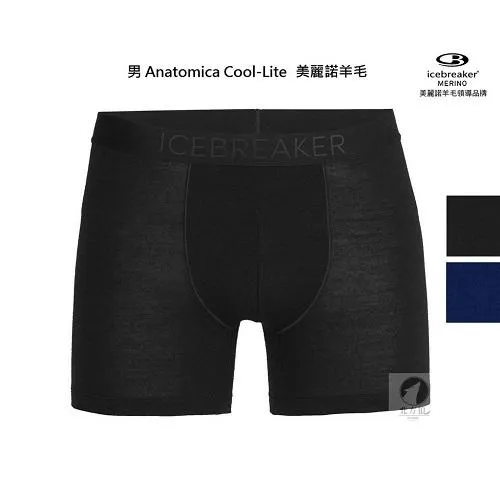 icebreaker 男內衣 Anatomica Cool-Lite 羊毛四角褲 105246