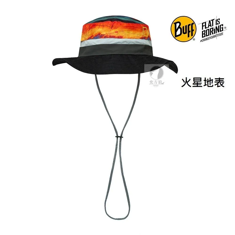 BUFF 西班牙  國家地理頻道聯名款 防曬圓盤帽 可收納圓盤帽 [北方狼] 128591-7折優惠