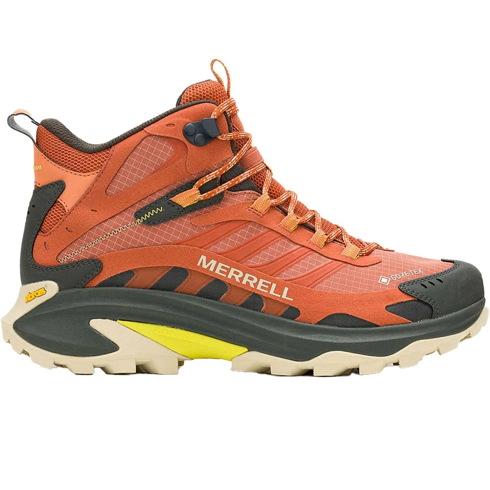 MERRELL 男 MOAB SPEED 2 MID 中筒登山健行鞋 GTX 黃金大底 J037507
