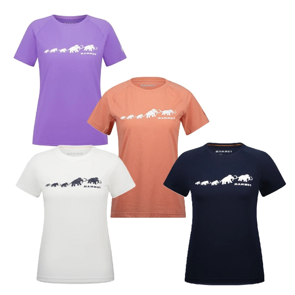 MAMMUT 長毛象 女短袖 QD Logo Print T AF 圓領短袖 透氣 快乾 排汗 101702022 多色A區