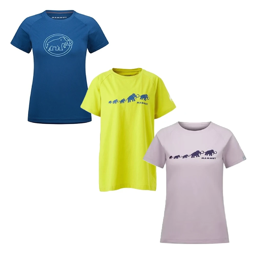 MAMMUT 長毛象 女短袖 QD Logo Print T AF 圓領 快乾 透氣 101702022 多色B區
