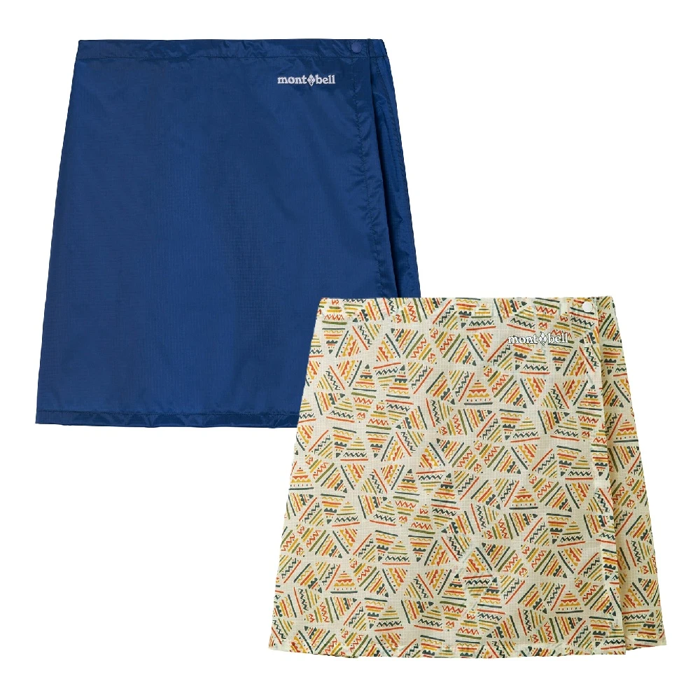 mont-bell 雨裙 LIGHT WEIGHT RAIN WRAP 短裙 及膝裙 防水 登山 跑步 1128687