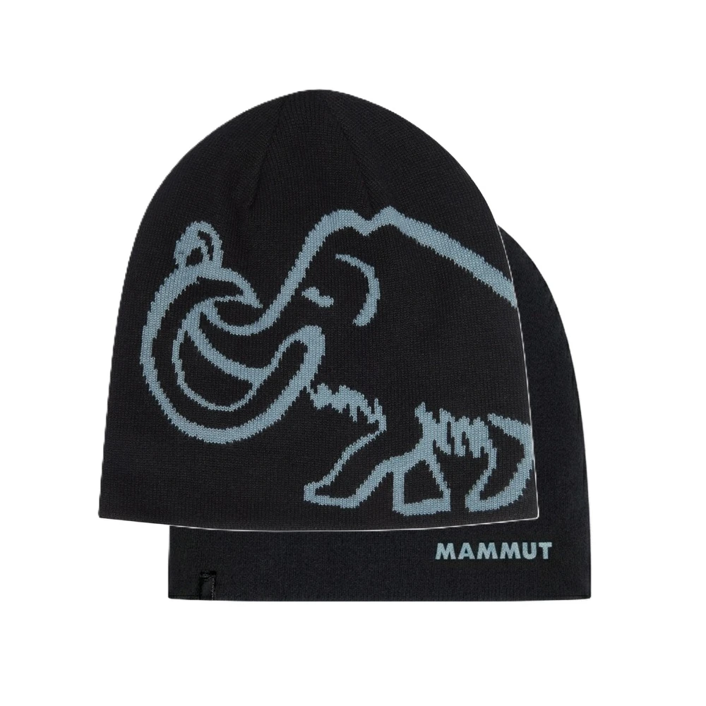 MAMMUT 長毛象 Mammut Logo Beanie 針織毛帽 保暖 正反兩用 119102340
