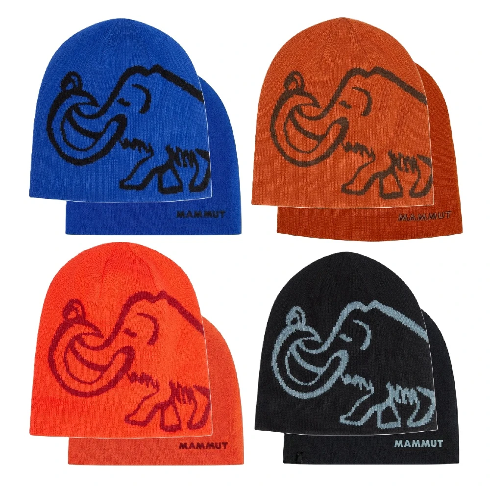 MAMMUT 長毛象 Mammut Logo Beanie 針織毛帽 保暖 正反兩用 119102340
