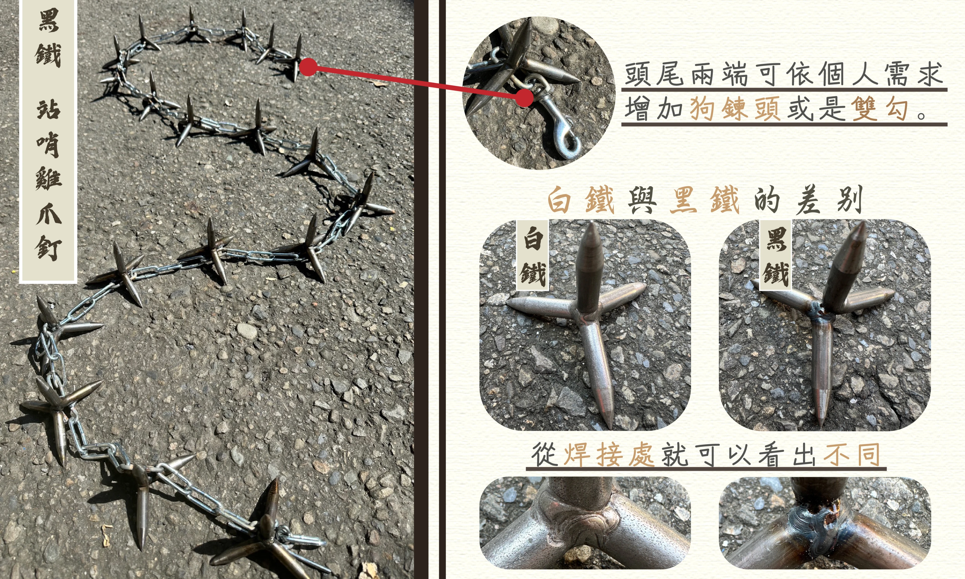 站哨雞爪釘