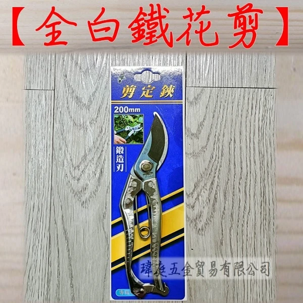 全白鐵花剪