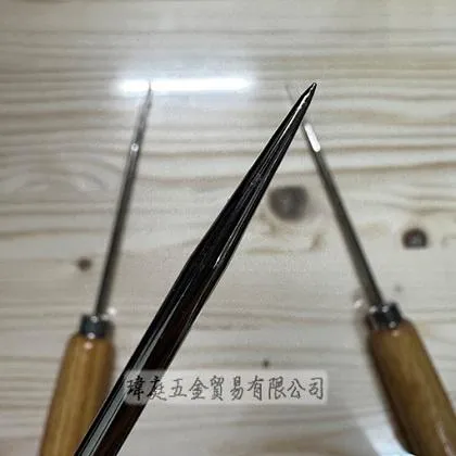 高級鋼冰錐 大頭木柄
