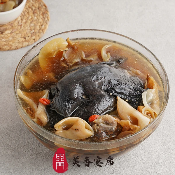 干貝魚翅燉烏骨雞湯