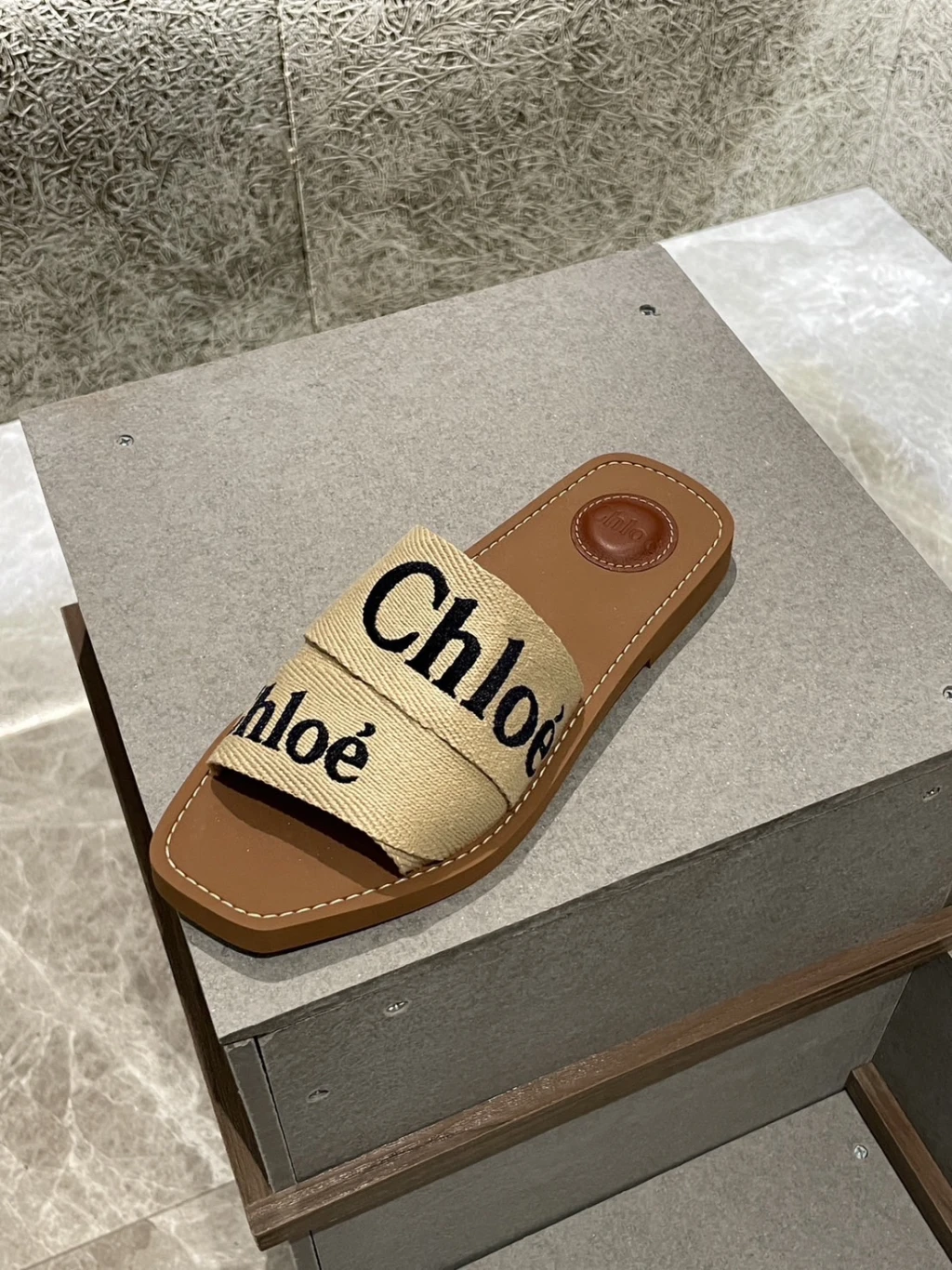 Chloe 米黃 拖鞋