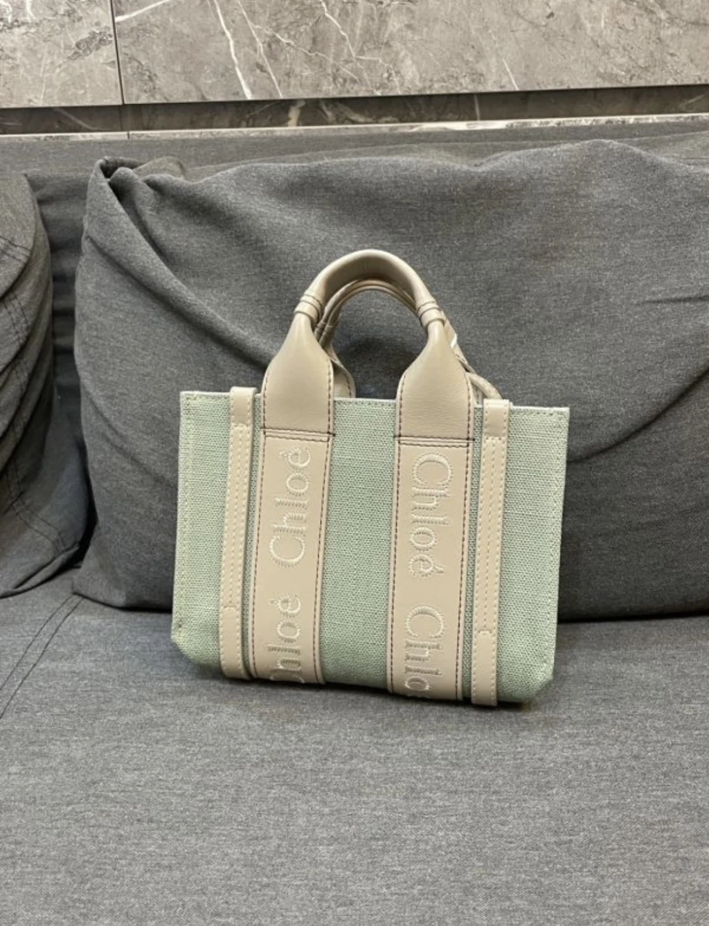 Chloe mini 薄荷綠 托特包