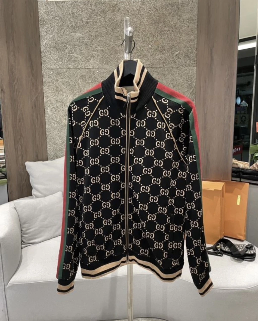 Gucci 新款 滿版老花 夾克外套