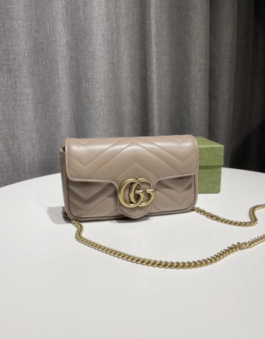 Gucci mini 粉金