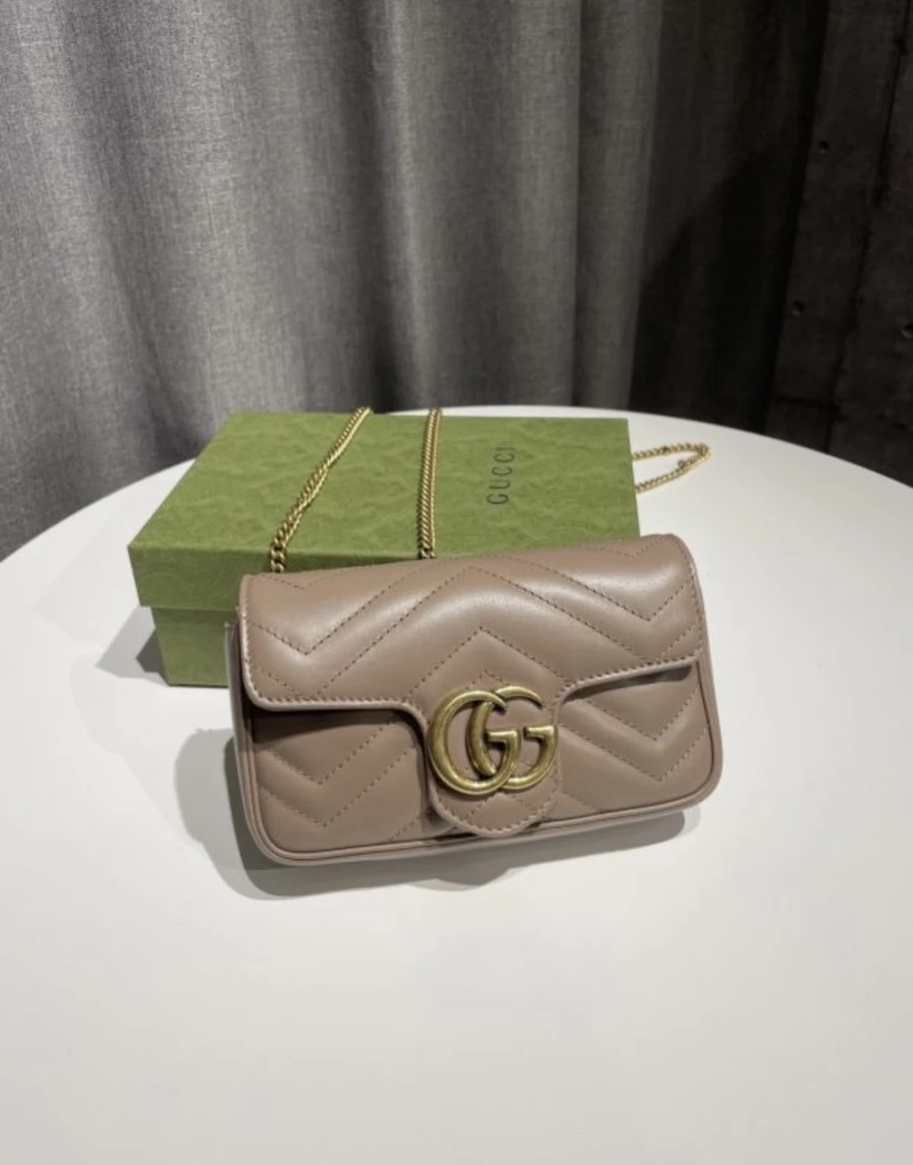 Gucci mini 粉金