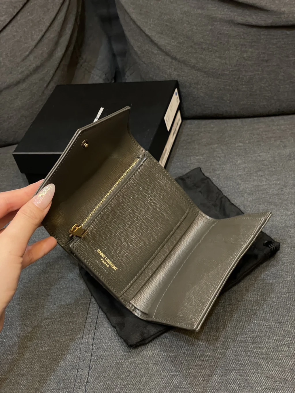 YSL 三折短夾